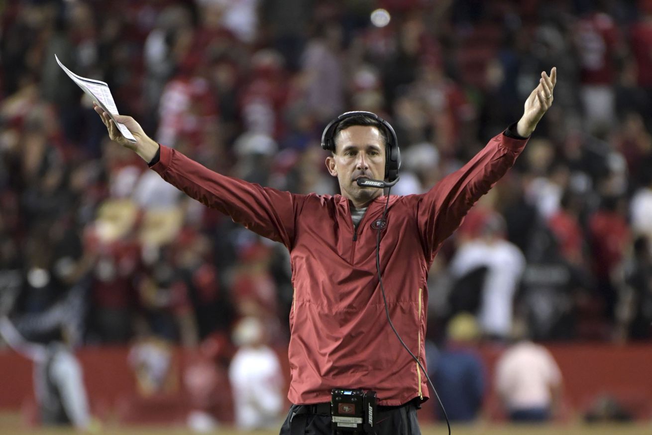 Kyle Shanahan Talks Qb Position 49ers Locker Room George