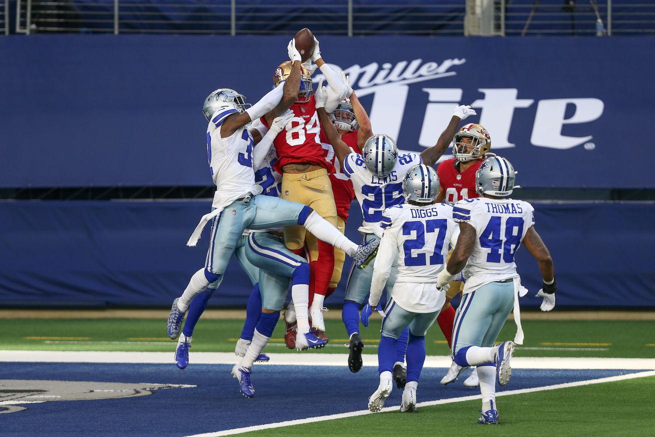 Three 49ers plays make the NFL’s Top 100 catches of 2020