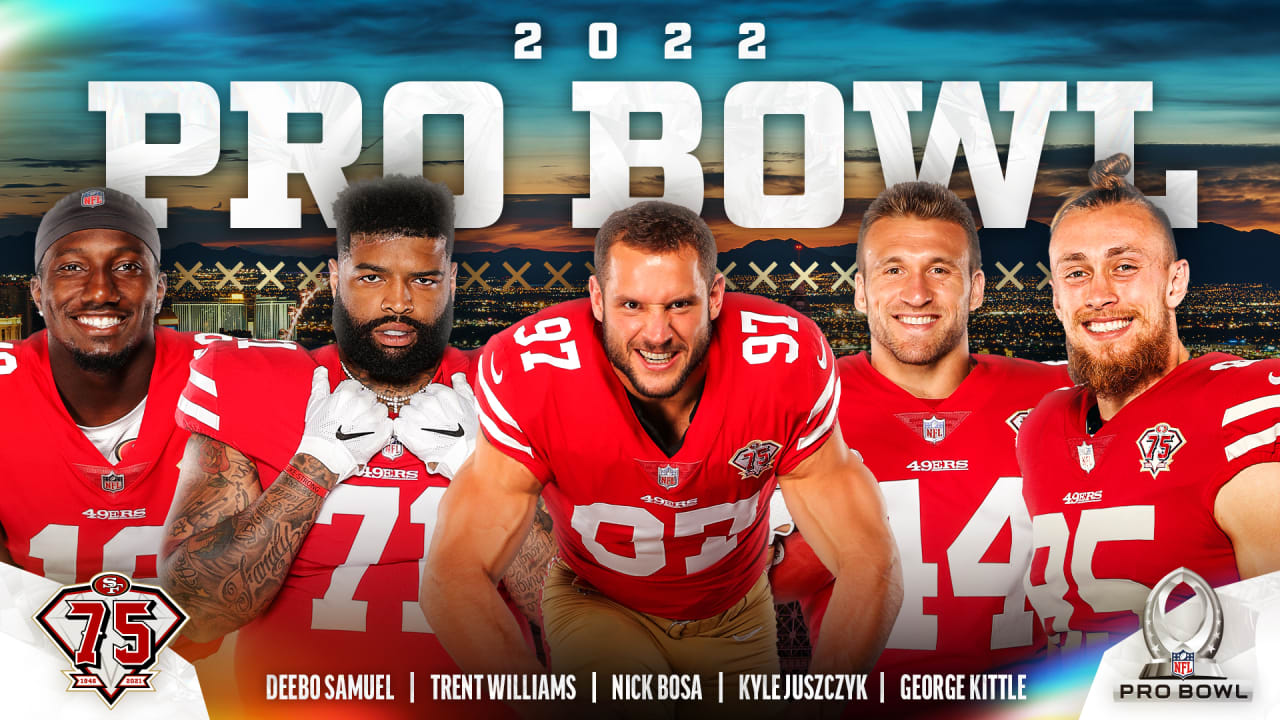 Deebo Samuel, Nick Bosa Among Five 49ers Named to 2022 Pro Bowl