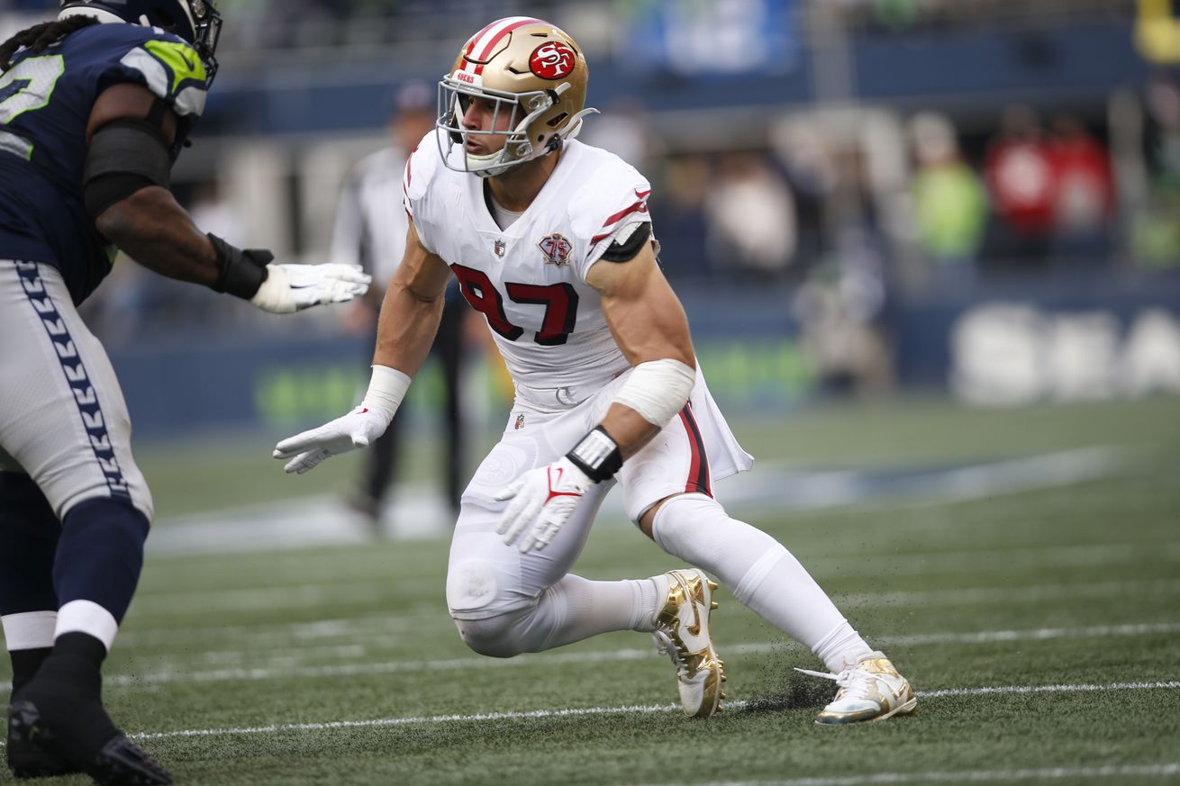 Nick Bosa leads the league in doubleteam rate; still 2nd in the NFL in