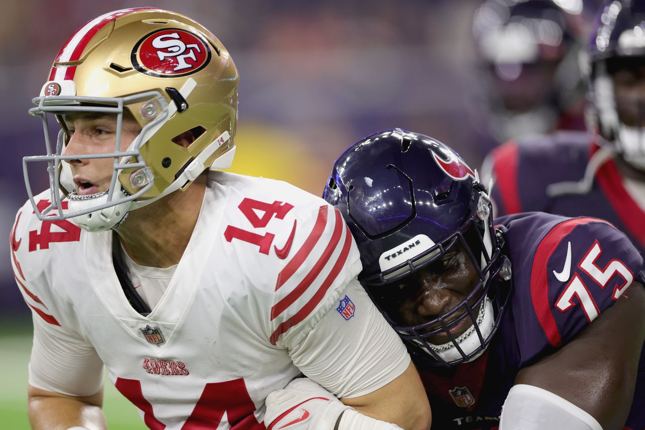 49ers finish the preseason with a sloppy 17-0 loss to Texans