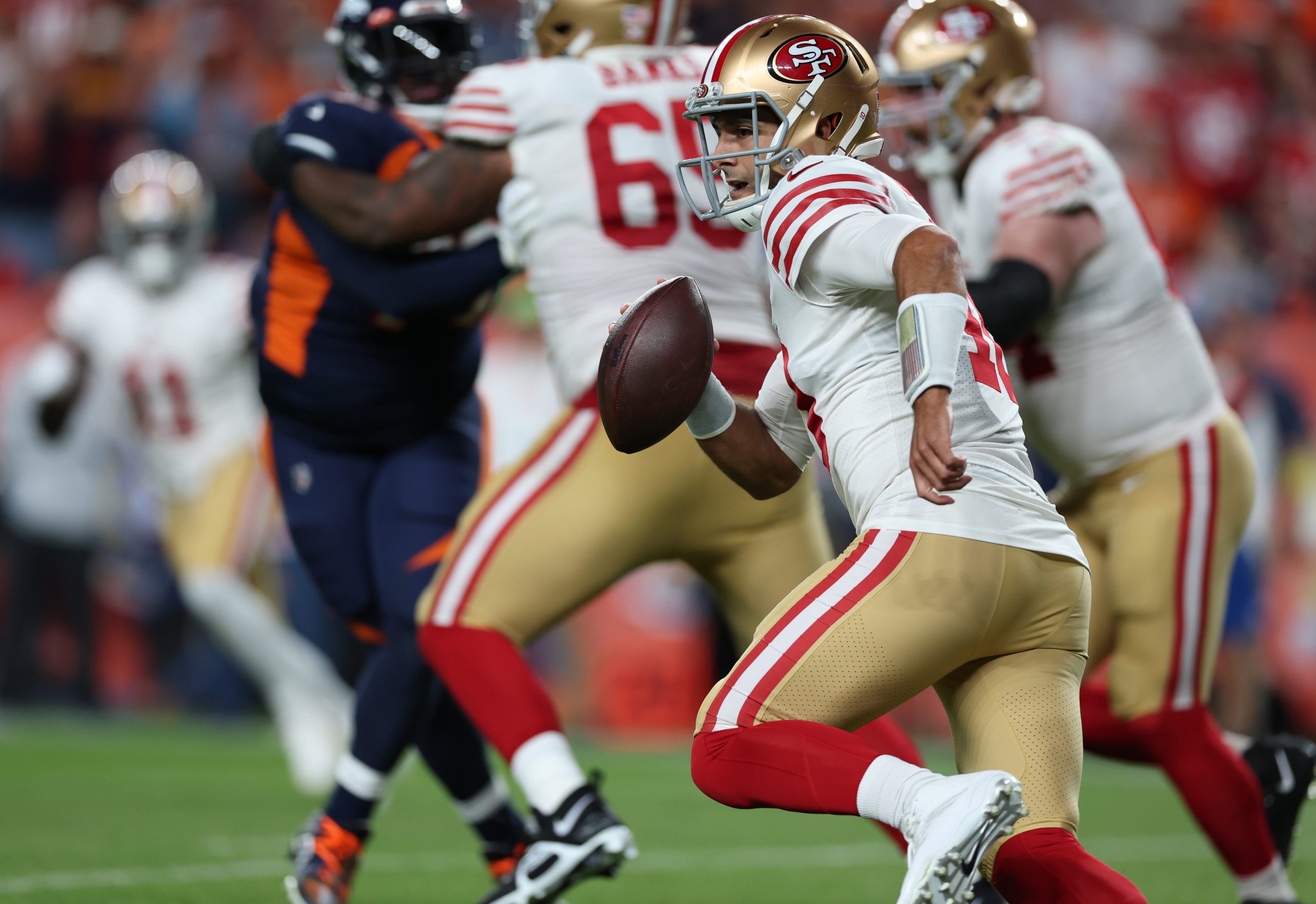 Kyle Shanahan says he put Jimmy Garoppolo in ‘tough situation’ on safety