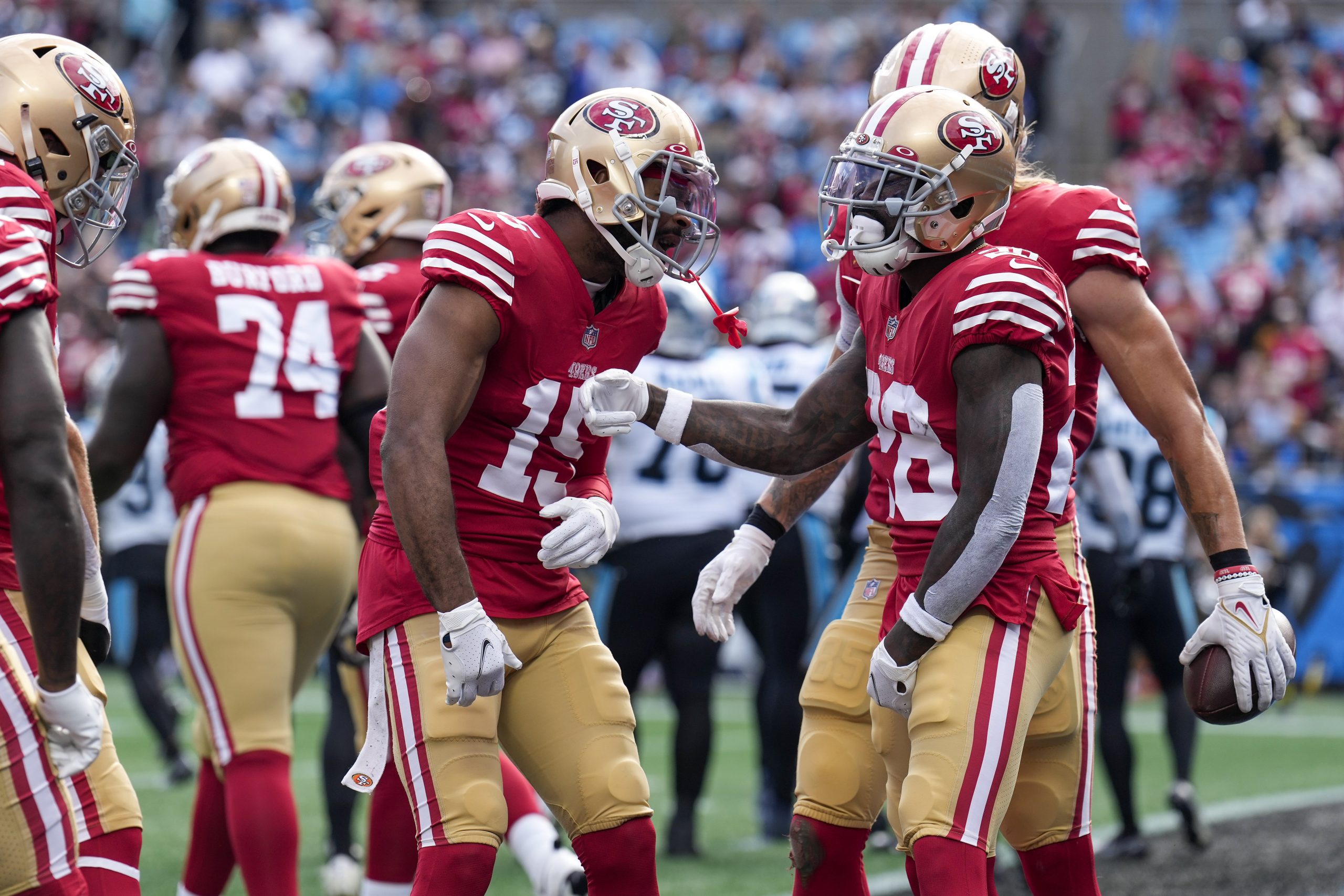 49ers-Panthers: Niners win 37-15 but Bosa, Gould and Moseley injured