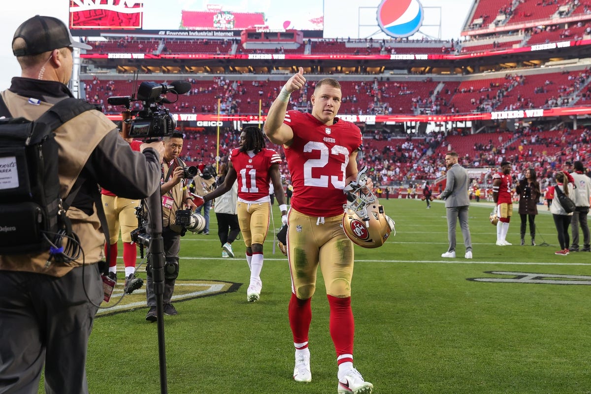 Christian Mccaffrey Player Props Odds Tips And Betting Trends For Week 7 49ers Vs Vikings 