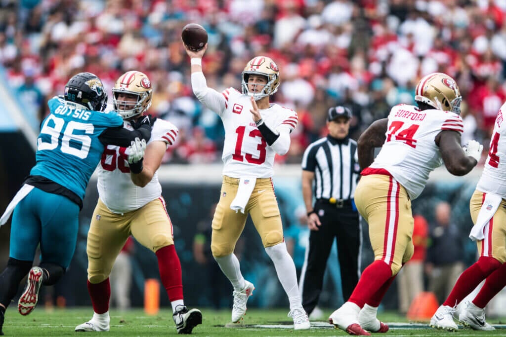 49ers, Brock Purdy Rout Jaguars To Snap 3-game Losing Skid; Christian ...