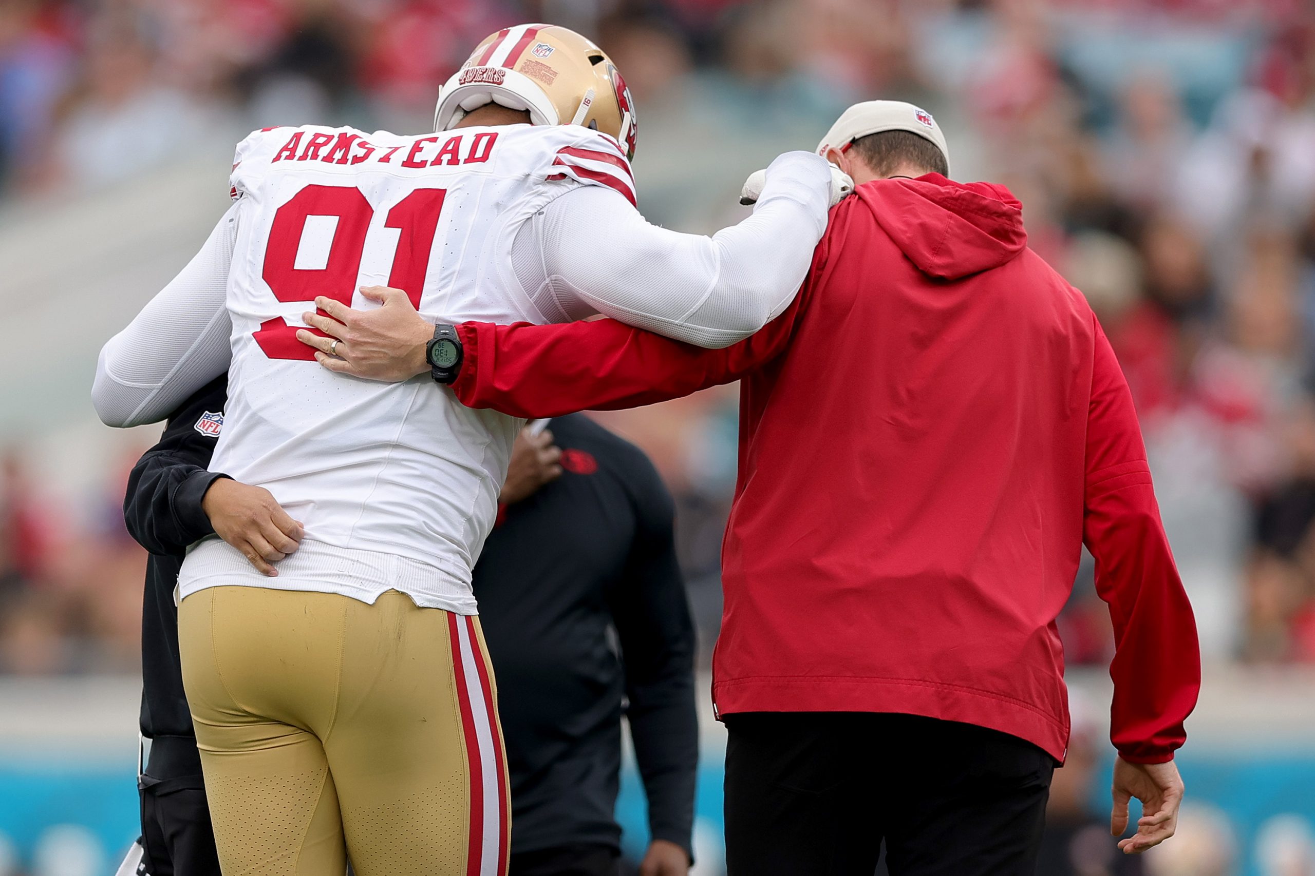 49ers injury report Arik Armstead, Jauan Jennings out vs. Ravens