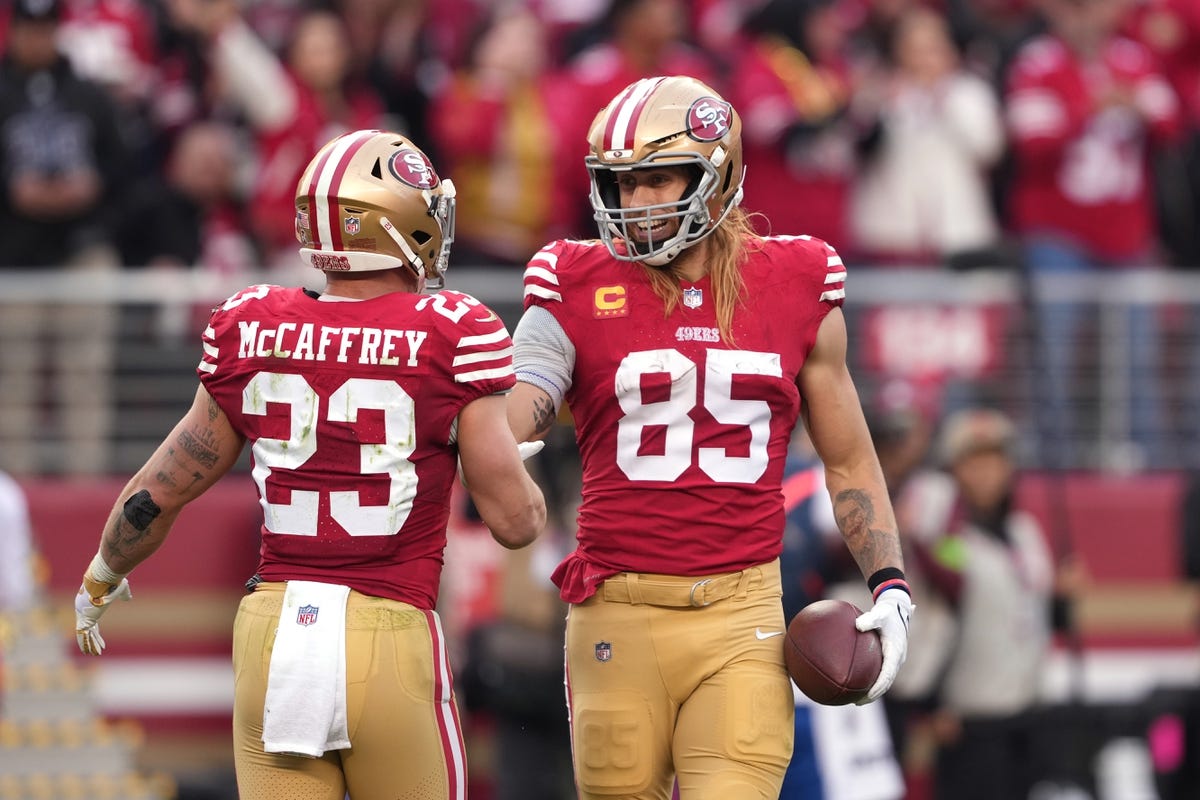 George Kittle player props odds, tips and betting trends for Week 15 | 49ers vs