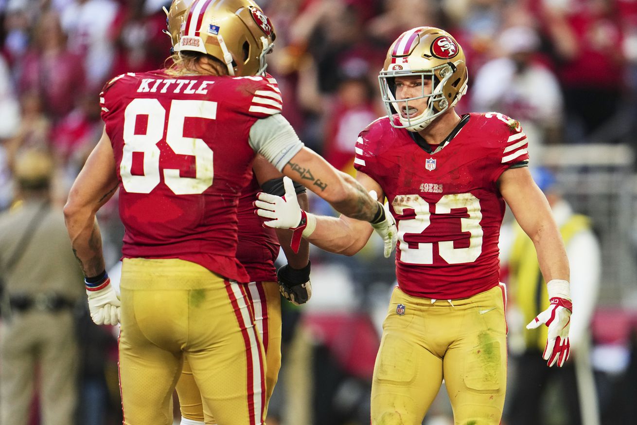 George Kittle stands up for Christian McCaffrey as the league’s MVP