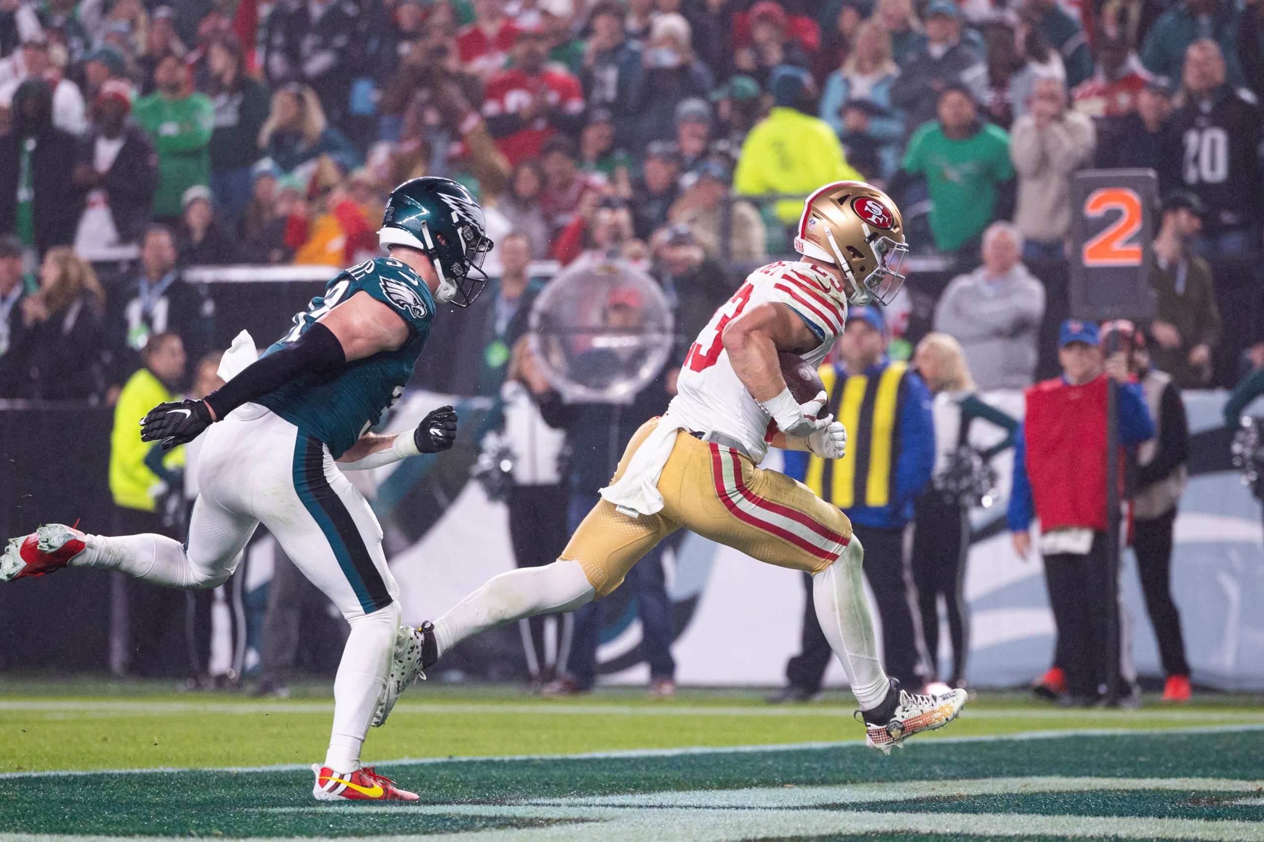 Here are all the teams that have fewer offensive TDs than Christian McCaffrey through Week 13