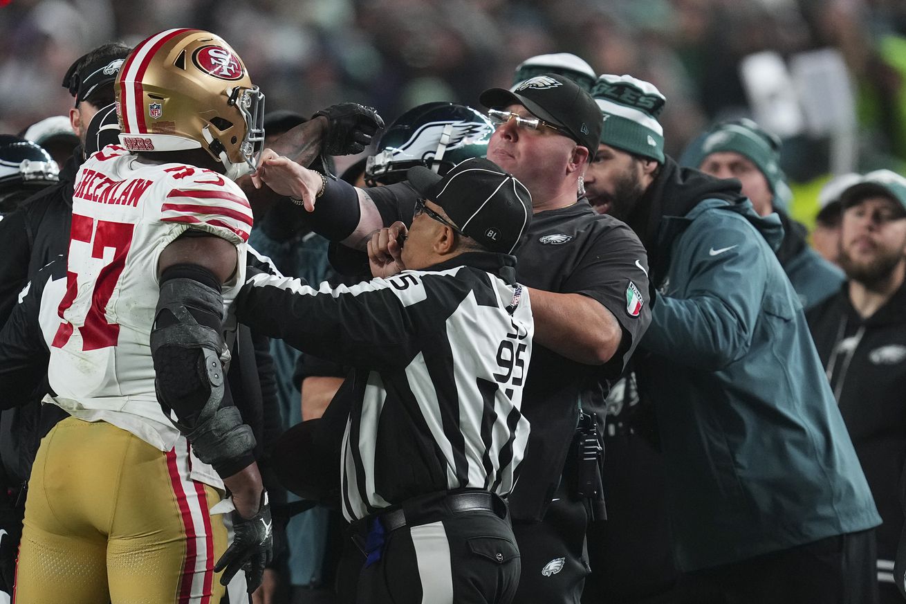 NFL Rulebook says Eagles can’t be penalized in replay review of Dre Greenlaw ejection