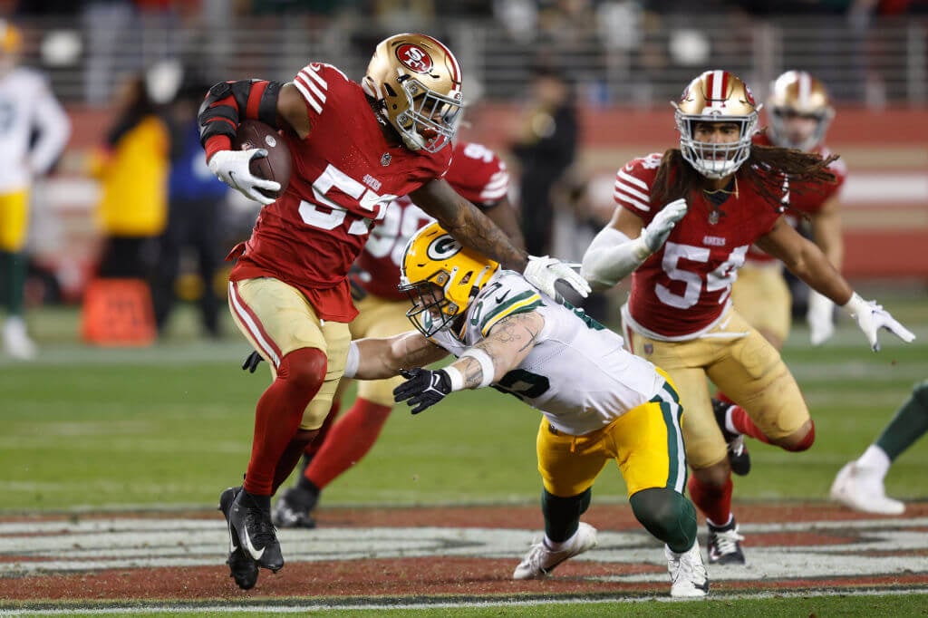 49ers Lb Dre Greenlaws Int Seals Win Over Packers Sends San Francisco To Nfc Championship Game 1152