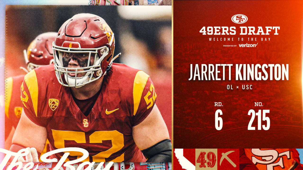 49ers Select OL Jarrett Kingston with the No